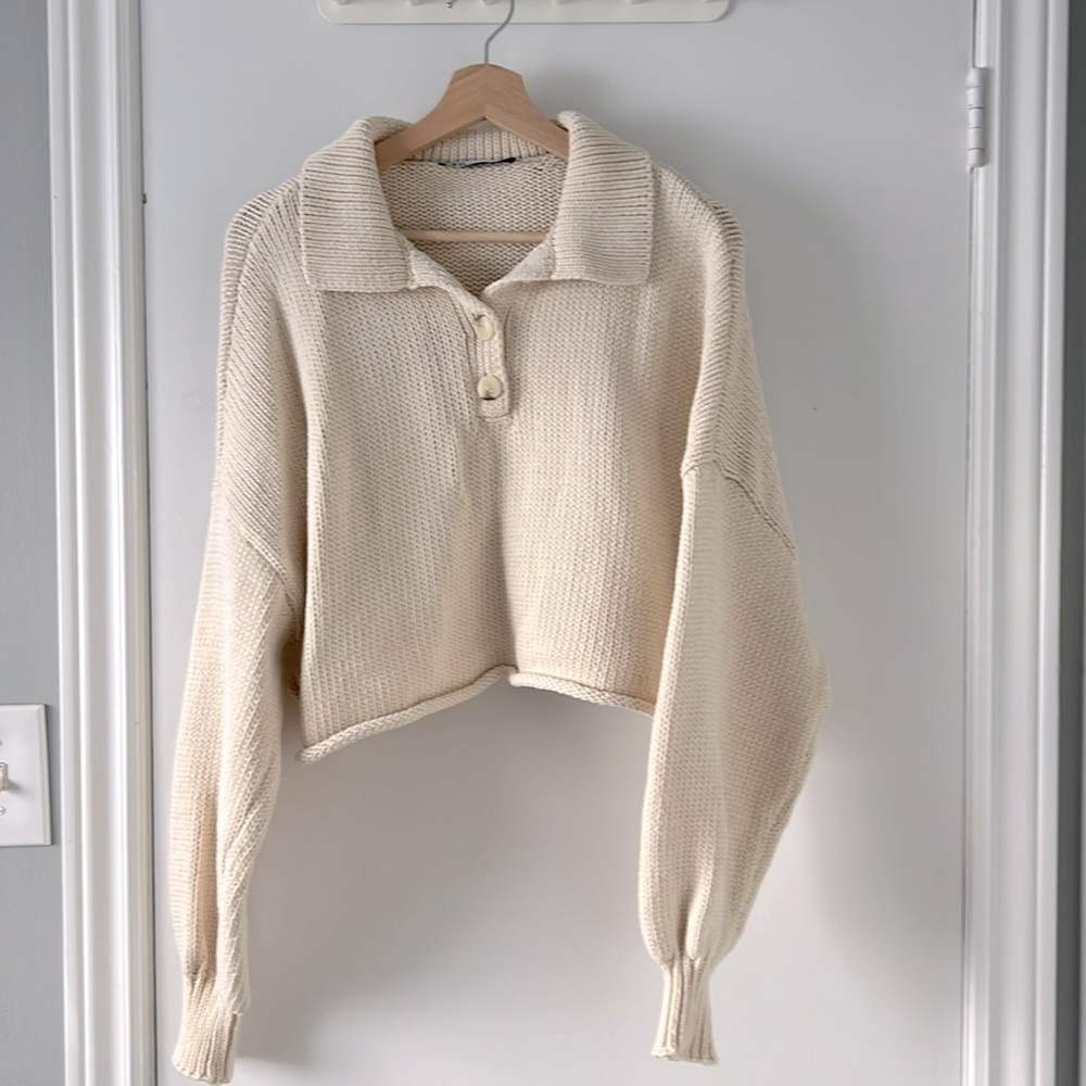 Zara cropped sweater